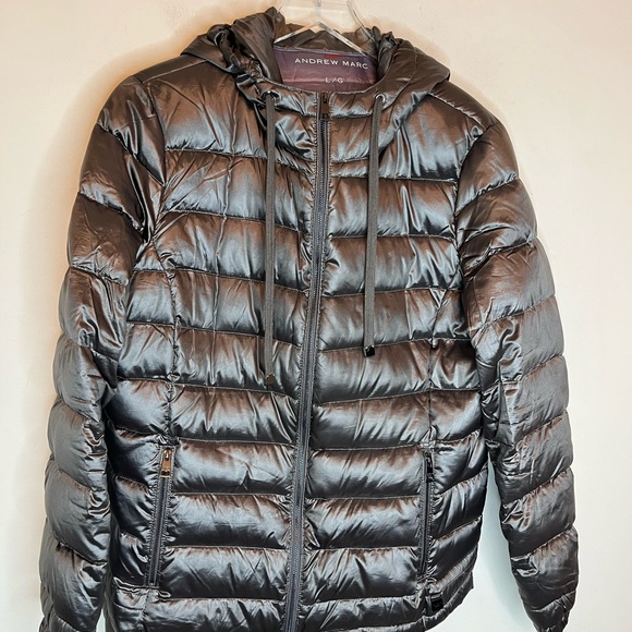 Andrew Marc Packable Lightweight Premium Down Jacket Size Large - Picture 3 of 7